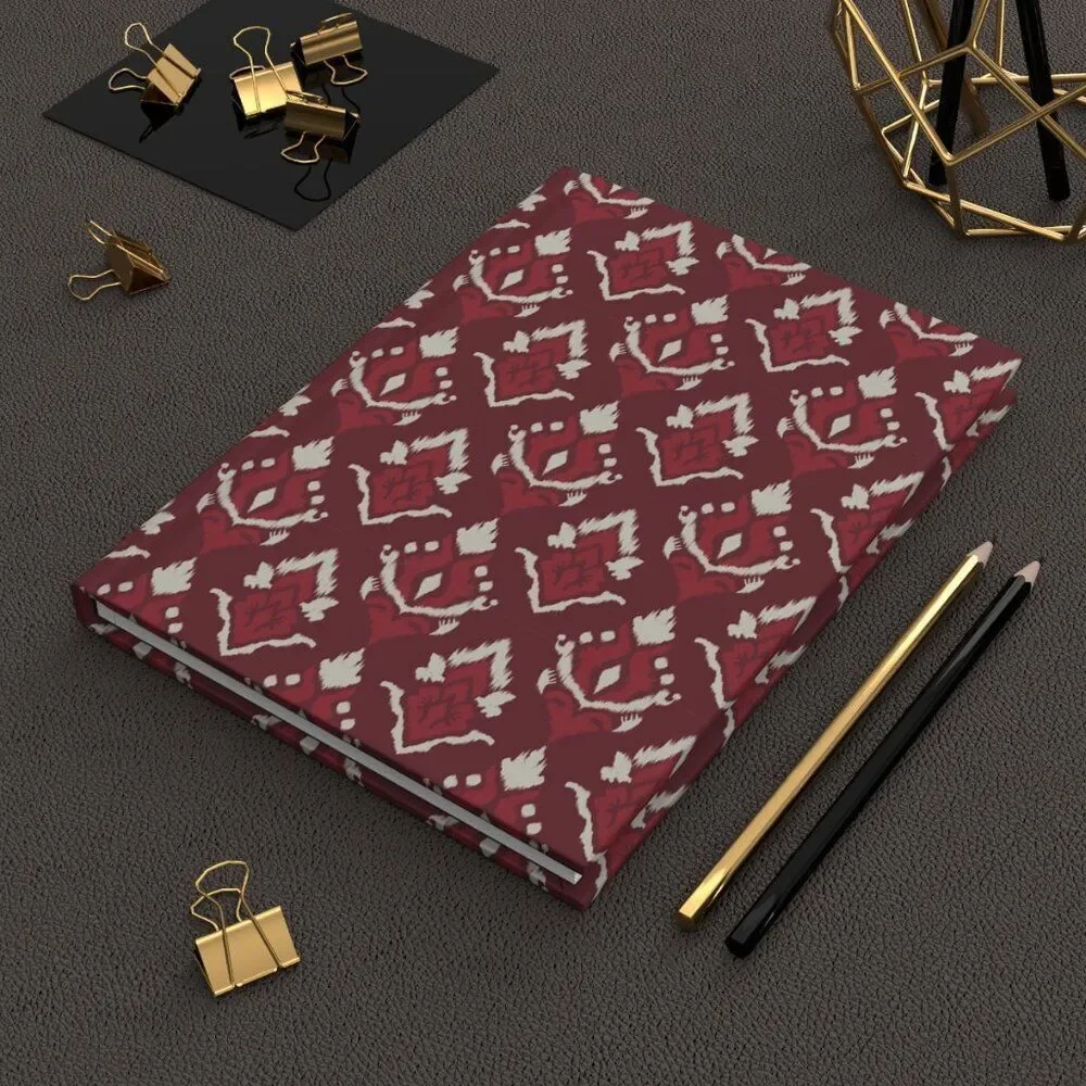 NWT Porter Anna- Crimson & Cream Journal 4-set